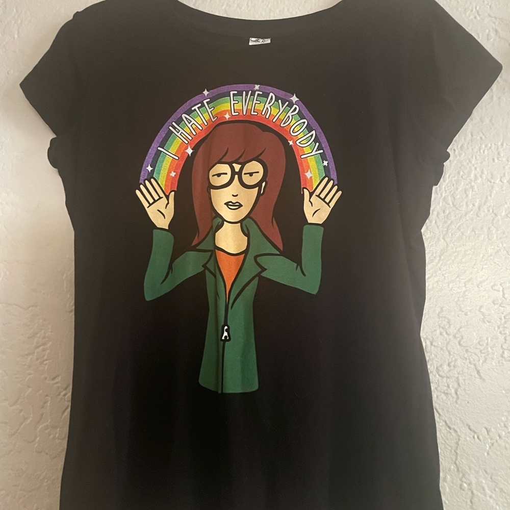 Daria “I Hate Everybody” Tee Shirt Large